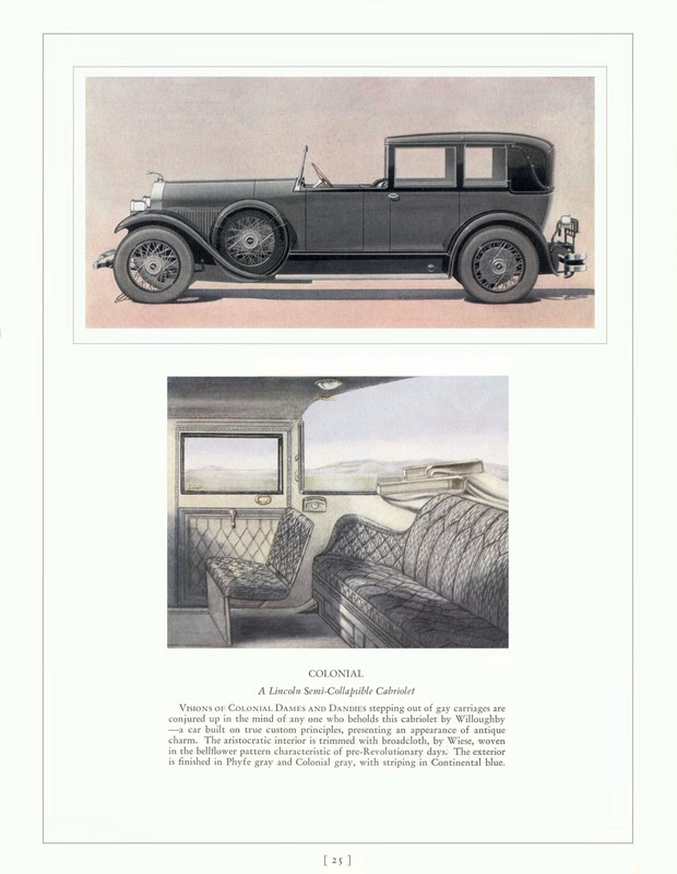 1927 Lincoln Cars Brochure Page 20